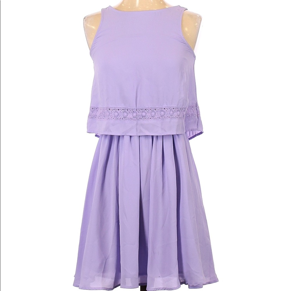 Decree casual purple dress